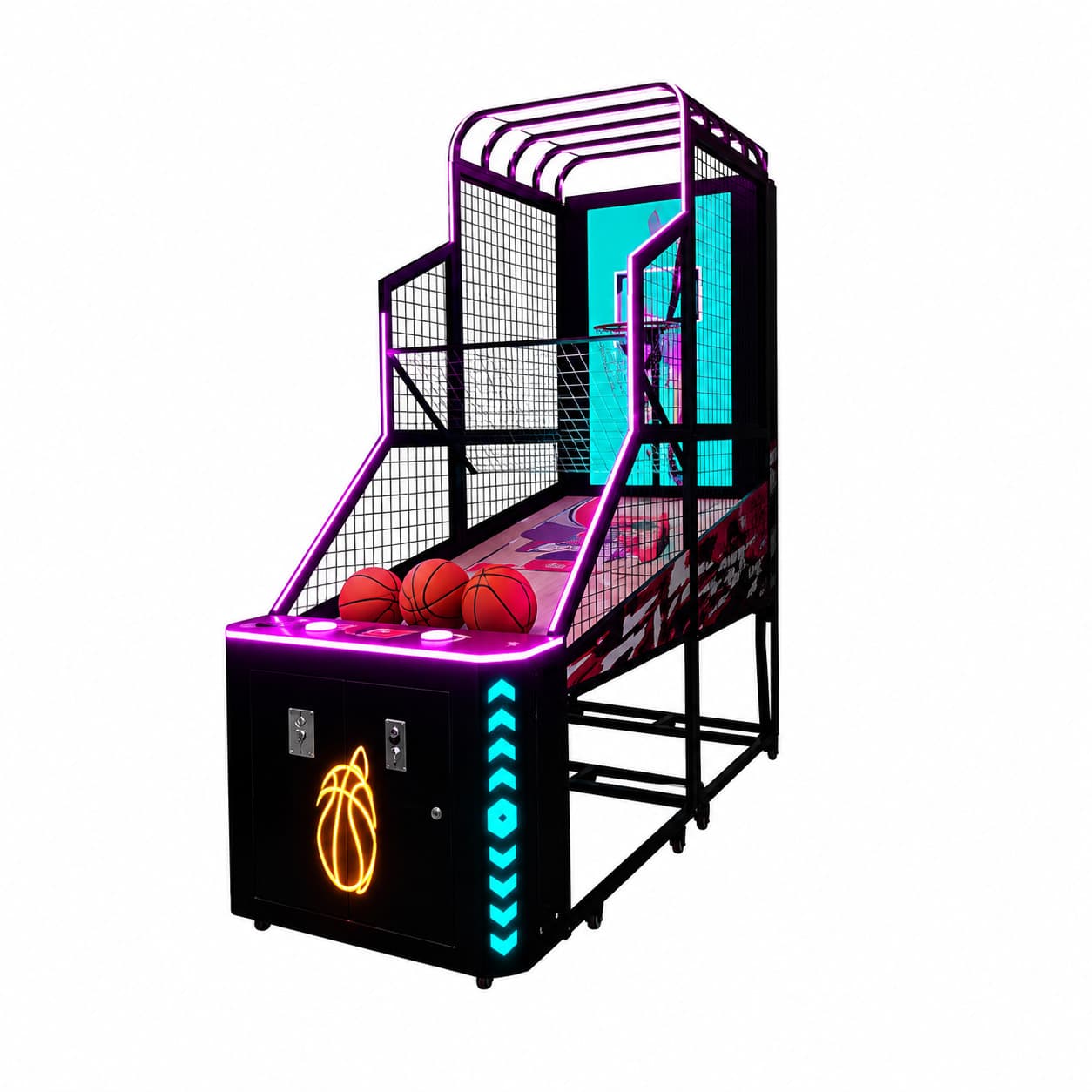 55 inch Video Cool Basketball Machine