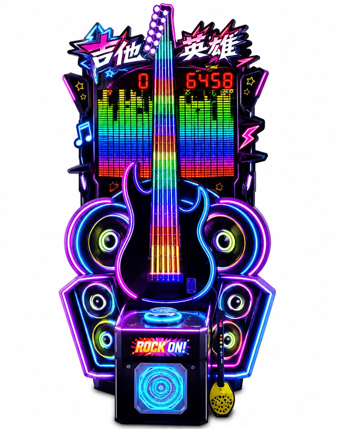 Guitar playing wildly